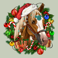 Horse Christmas Wreath Ladies Tee | Teevron