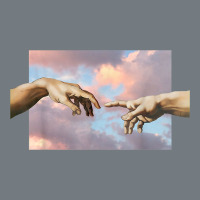 Creation Of Adam Hands Aesthetic T Shirt Heavyweight Sweatshirt | Teevron