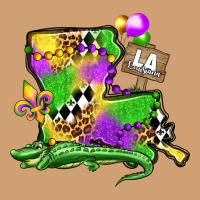 Louisiana Map Alligator Mardi Gras Olivia Vintage Tee | Teevron