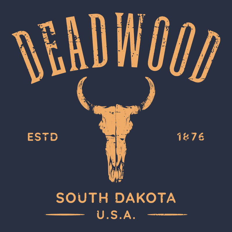 Deadwood South Dakota Usa Vintage Distressed Style Design Long Sleeve Heavyweight Sweatshirt by StudioElite | Teevron