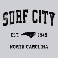 Surf City North Carolina Nc Vintage Sports Design Black Prin Heavyweight Sweatshirt | Teevron