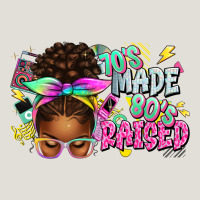 70's Made 80's Raised Afro Messy Bun Heavy Core Tee | Teevron