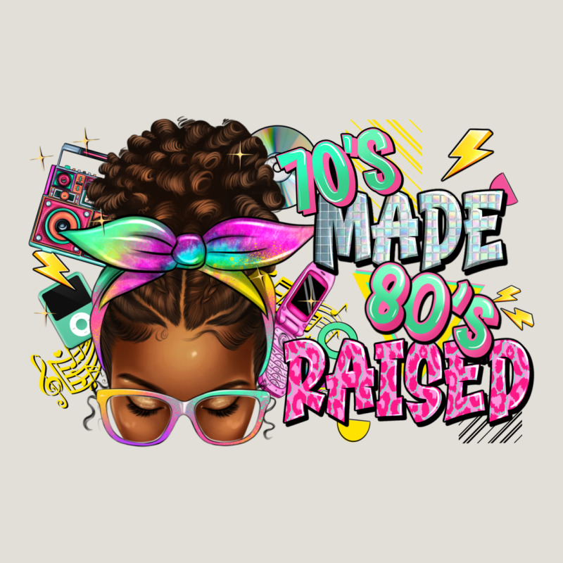 70's Made 80's Raised Afro Messy Bun Heavy Core Tee by texasbilliewilder | Teevron