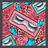 Cosmetic Fake Eyelashes And Butterfly With Leopard Seamless Pattern Bb Long Sleeve Tee | Teevron