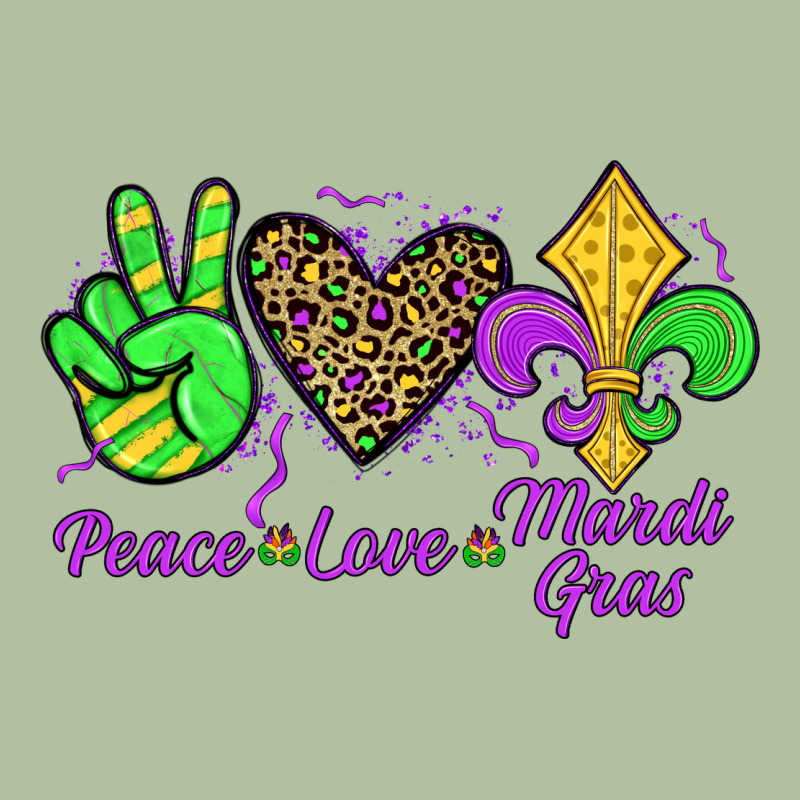 Peace Love Mardi Gras Urban Hoodie by JahusDesignShop | Teevron