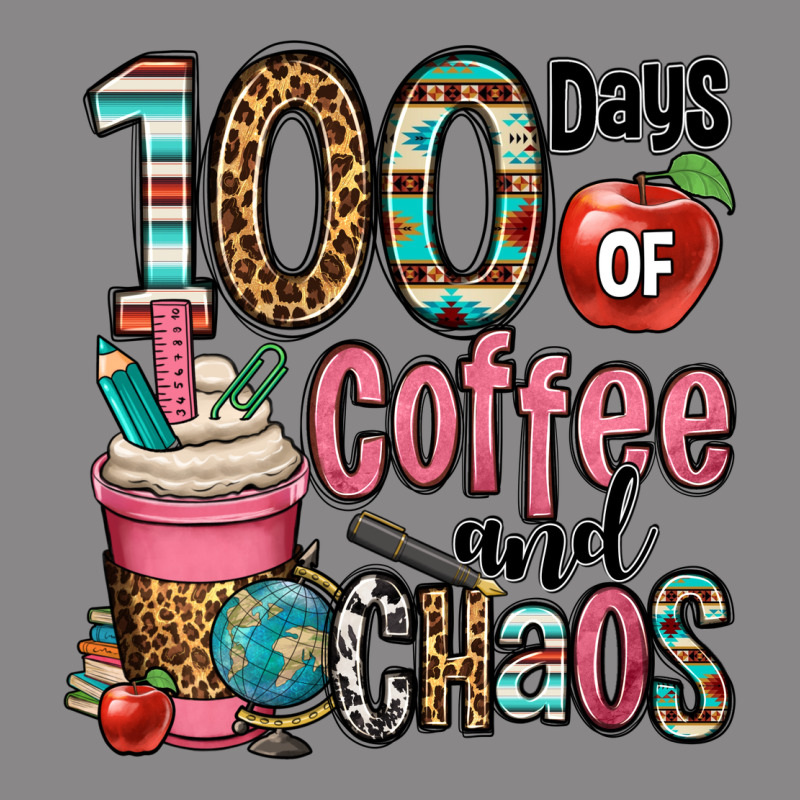 Hundred Days Of Coffee And Chaos Vintage Tee by OliviaCreatesArt | Teevron