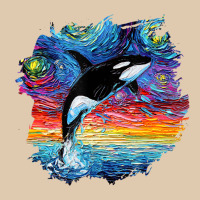 Orca Killer Whale Starry Night Impressionist Dog Art By Aja Heavyweight Sweatshirt | Teevron