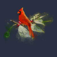 Wild Red Cardinal Bird Long Sleeve Heavyweight Sweatshirt | Teevron