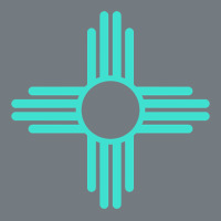 New Mexico Zia Sun In Turquoise Blue Heavyweight Sweatshirt | Teevron