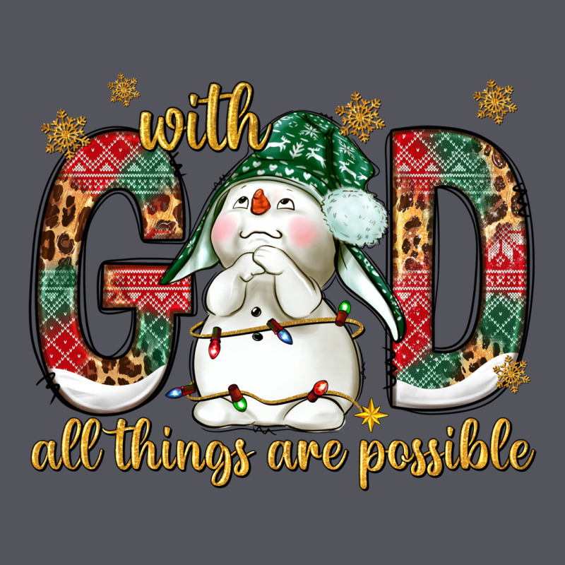 With God All Things Are Possible With Snowman Bbs Vintage Hoodie by BundleAndBundleShop | Teevron