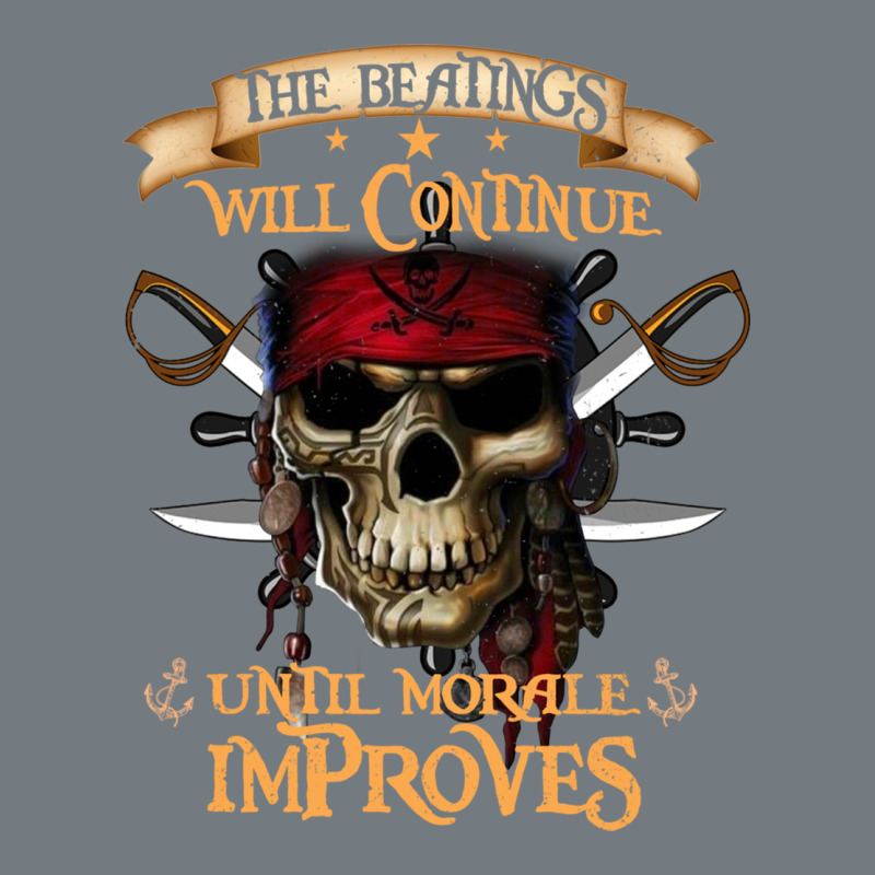 Pirate The Beatings Will Continue Until Morale Improves Heavyweight Sweatshirt by SnappyArt | Teevron