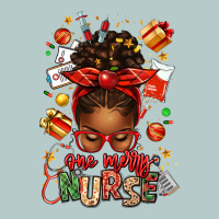 One Merry Nurse Afro Messy Bun Heavy Core Tee | Teevron