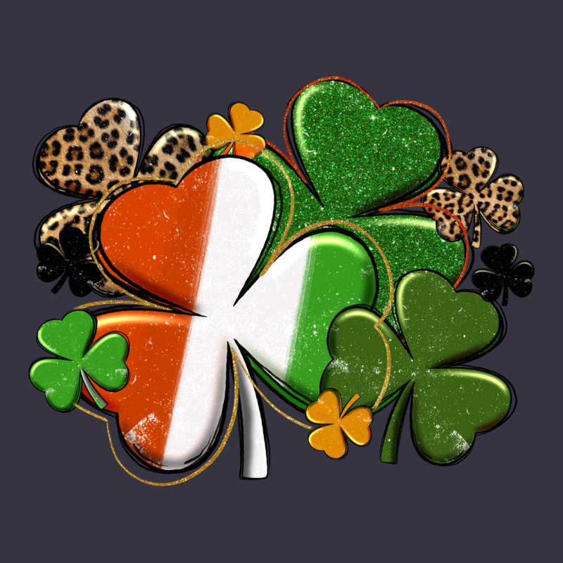 Irish Flag Shamrock St. Patricks Day Vintage Hoodie by FaDigitalArtStudio | Teevron