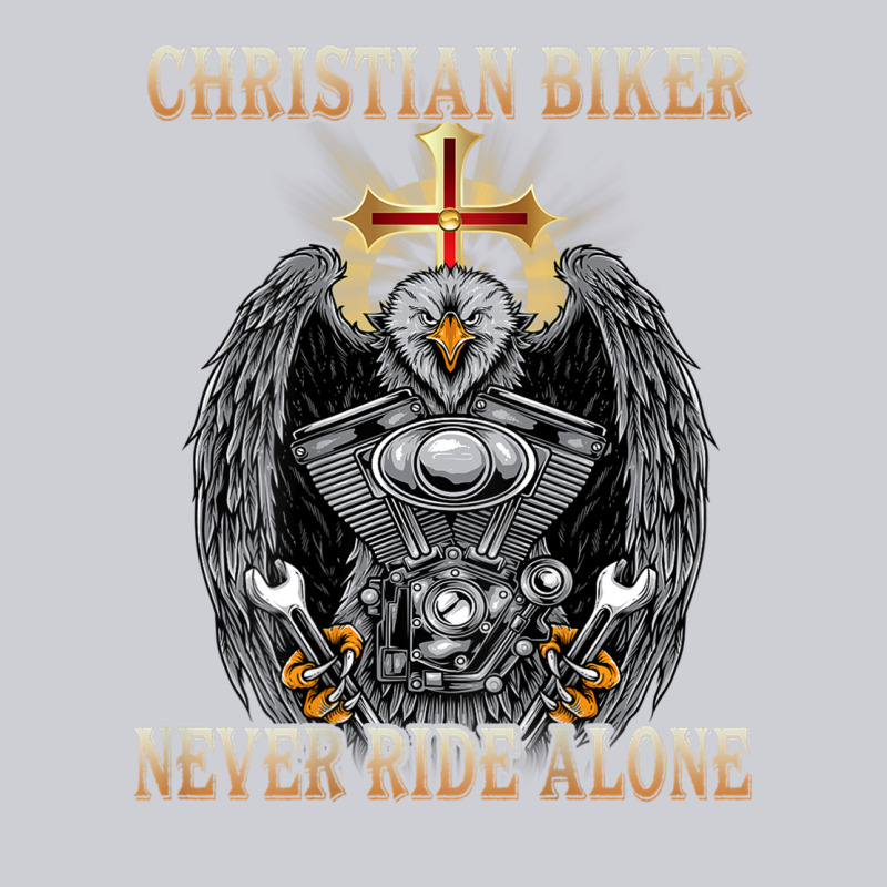 Jesus Christian Biker Never Ride Alone Heavyweight Sweatshirt by ArtMosaic | Teevron