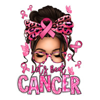 lets beat cancer afro messy bun | Teevron