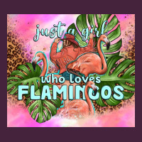 Just A Girl Who Loves Flamingo Premium Tee | Teevron