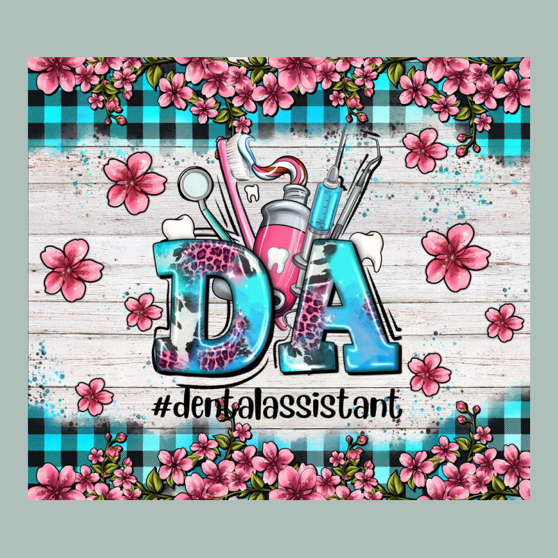Da Dental Assistant Dentist Element With Flowers Heavyweight Hoodie by AdoDesignShop | Teevron