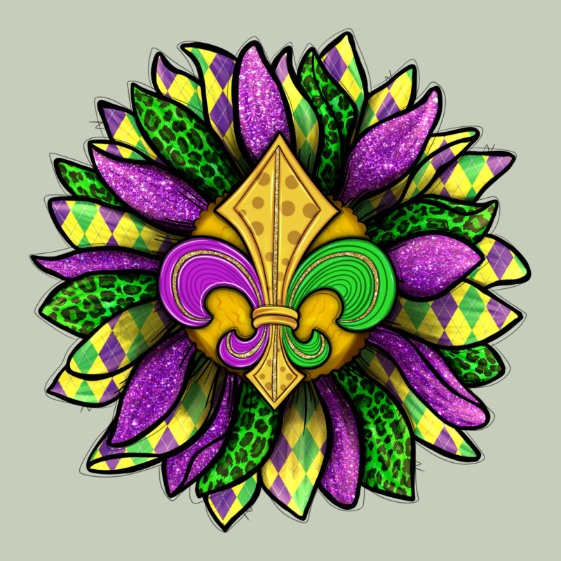 Mardi Gras Sunflower Long Sleeve Tee by BundleAndBundleShop | Teevron