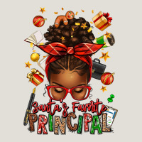 Santas Favorite Principal Afro Messy Bun Heavy Core Tee | Teevron