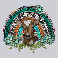 Turquoise Gemstones Brown Baby Cow  Rainbow Heavyweight Sweatshirt | Teevron