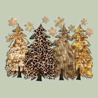 Merry Christmas Leopard Trees Ladies Tee | Teevron
