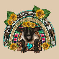 Suffolk Ewe Front Sunflowers Rainbow Heavyweight Sweatshirt | Teevron
