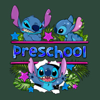 Preview Flower Stitch Blue Preschool Zipper Hoodie | Teevron