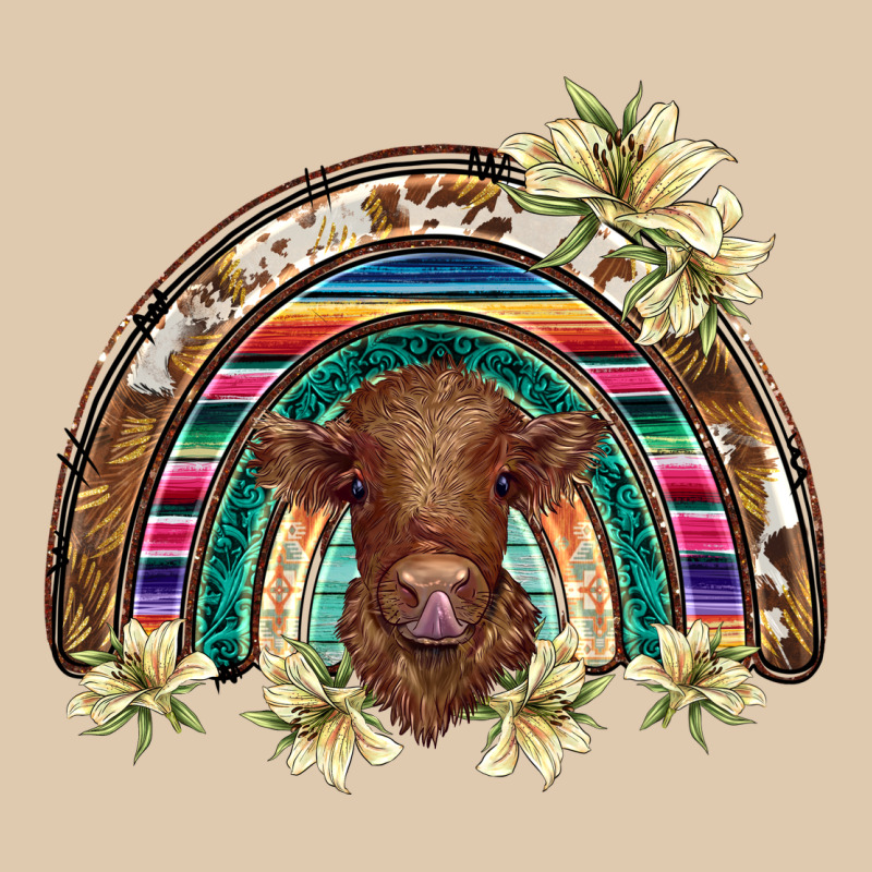 Scottish Calf Rainbow Heavyweight Sweatshirt by BarkalooDesign | Teevron