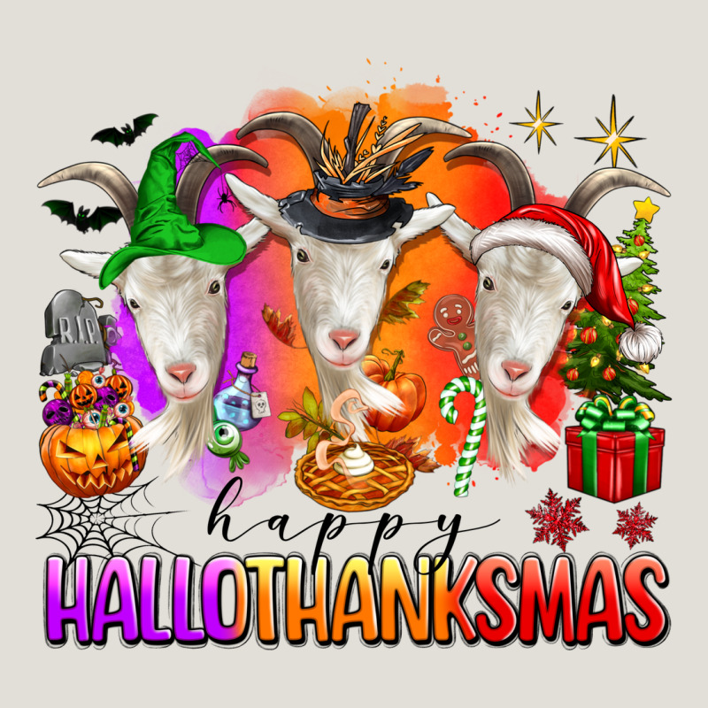 Happy Hallothanksmas Goats Heavy Core Tee by texasbilliewilder | Teevron