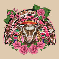 Pink Floral Baby Goat Rainbow Heavyweight Sweatshirt | Teevron