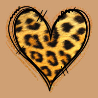 Gold Glitter Leopard Heart Vintage Tee | Teevron