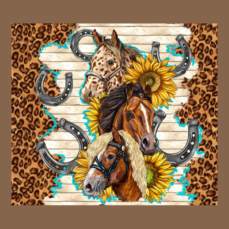 Horses With Sunflowers Premium Tee by TumblerDesignByShophia | Teevron