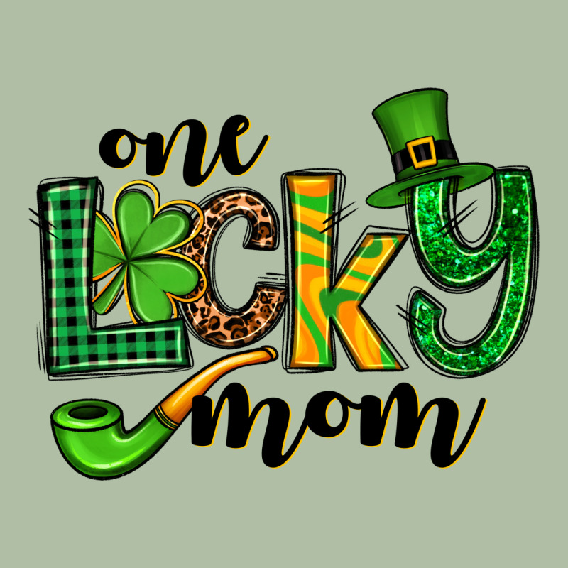 One Lucky Mom St. Patrick's Urban Heavy Tee by OliviaCreatesArt | Teevron
