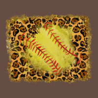 Watercolor Glitter Leopard Softball Background Long Sleeve Tee | Teevron