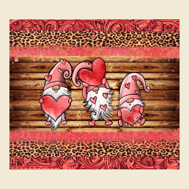 Valentines Day Gnomes Leopard Premium Hoodie by Jasminsmagicworld | Teevron