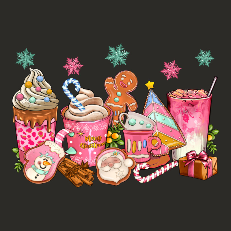 Pink Gingerbread Coffee Cups Heavy Core Tee by texasbilliewilder | Teevron