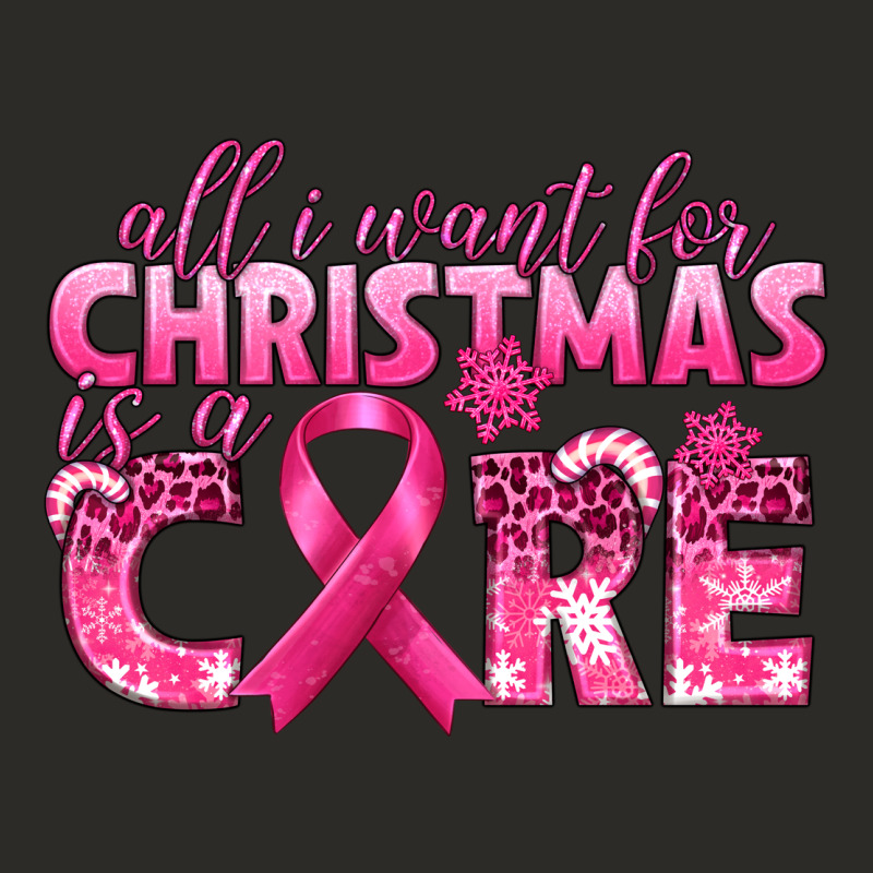 All I Want For Christmas Is A Cure Breast Cancer Heavy Core Tee by texasbilliewilder | Teevron