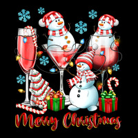 Merry Christmas Wine Glasses Heavy Core Tee | Teevron