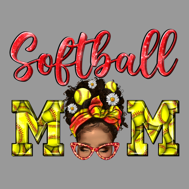 Softball Mom  And Afro Messybun Mom Bbs Vintage Hoodie by BundleAndBundleShop | Teevron