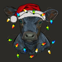 Christmas Baby Black Angus Calf With Lights Heavy Core Tee | Teevron