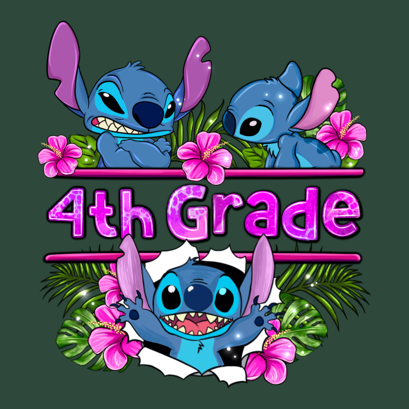 Preview Flower Stitch  4th Grade Zipper Hoodie by AdoDesignShop | Teevron