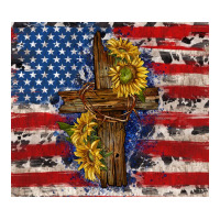 jesus christ with american flag | Teevron