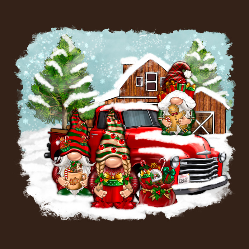 Christmas Gnomes With Red Truck Heavy Core Tee by NancyCooperArtShop | Teevron