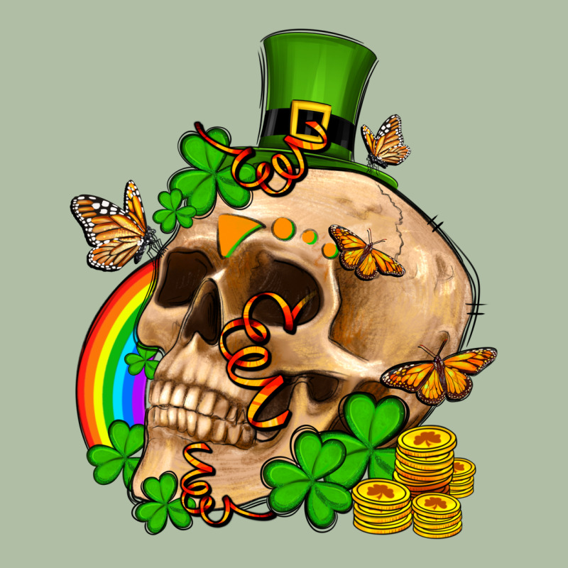 St. Patrick's Boho Skull Urban Heavy Tee by OliviaCreatesArt | Teevron