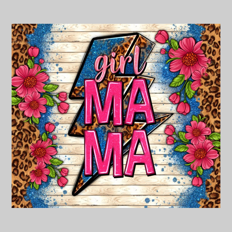 Girl Mama Thunder With Flowers Premium Tee by TumblerDesignByShophia | Teevron