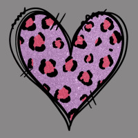 Glitter Purple Leopard Heart Vintage Tee | Teevron