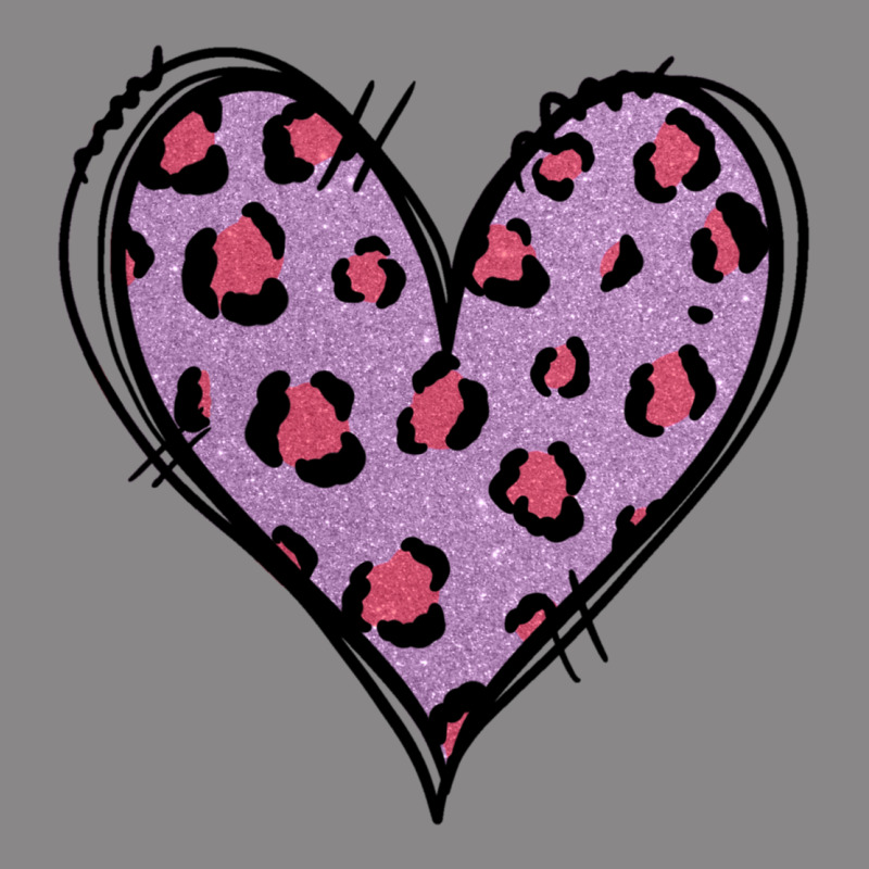 Glitter Purple Leopard Heart Vintage Tee by Jasminsmagicworld | Teevron