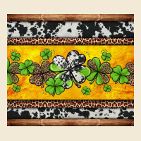 St Patricks Day Western Shamrock Premium Hoodie | Teevron