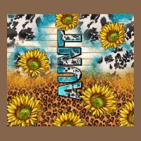 Aunt Sunflower Leopard Glitter Premium Tee | Teevron
