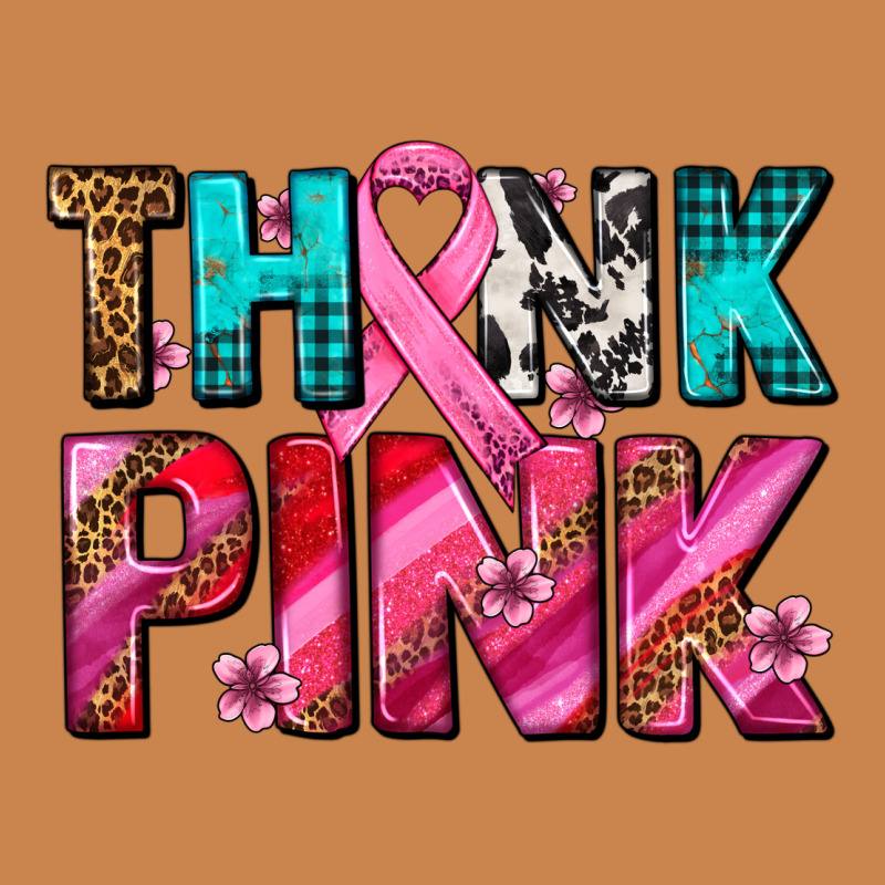 Think Pink Cancer Ribbon Heavyweight Hoodie by AdoDesignShop | Teevron
